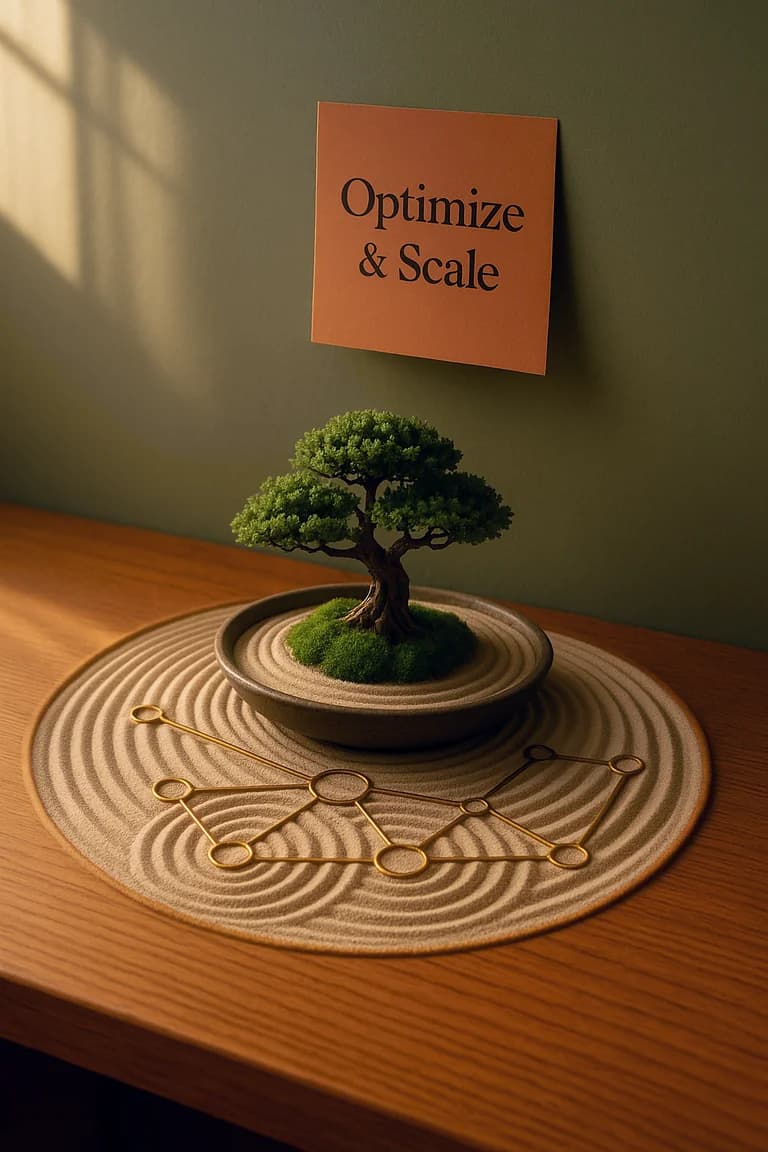 Optimize & Scale - Continuous growth and improvement